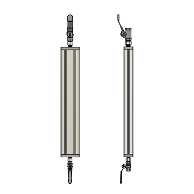 32-459014G-1 MODULAR SOLUTIONS PNEUMATIC PLATE 45MM X 90MM WITH GASKET 1/4 G THREADED CENTER THRU HOLE
